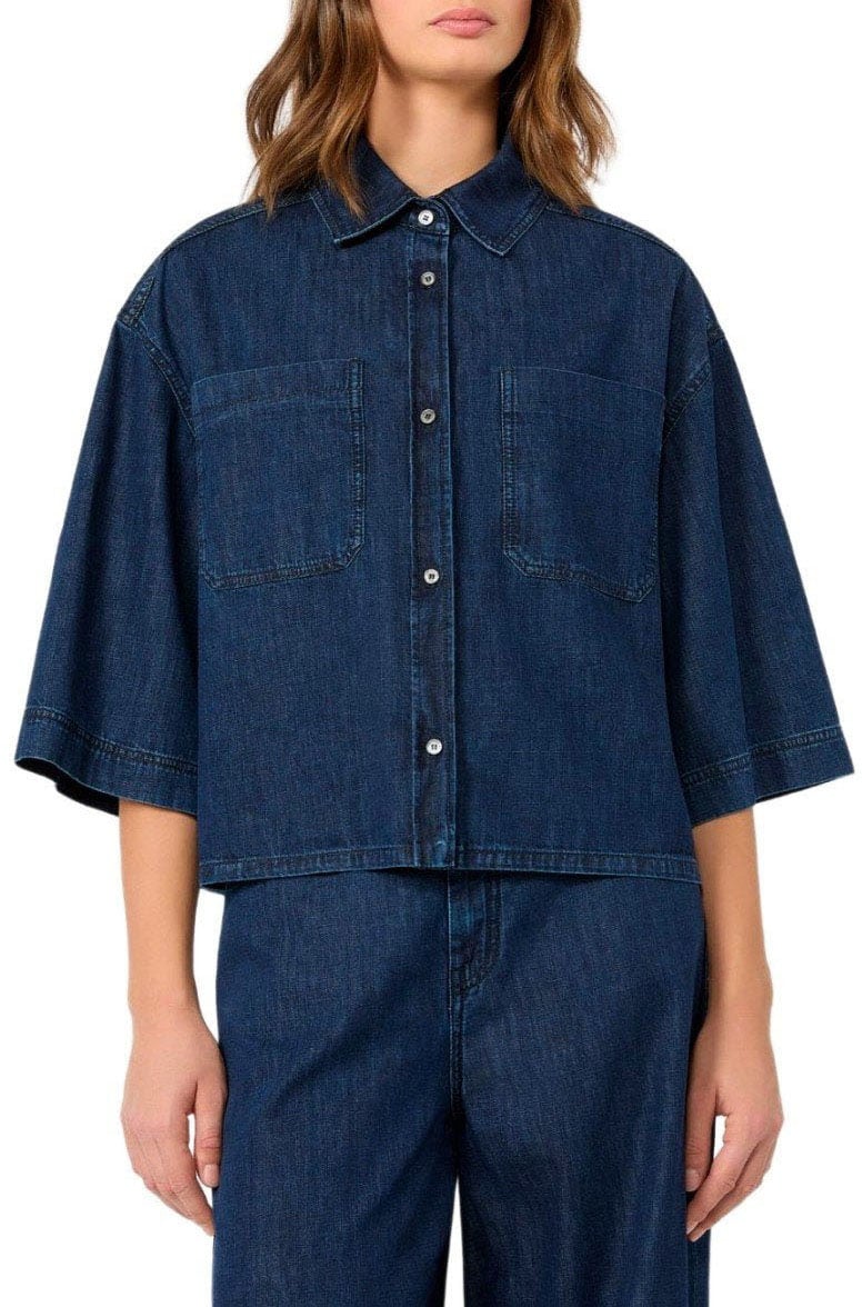 MAX MARA WEEKEND ZANNATA DENIM SHIRT Blauw