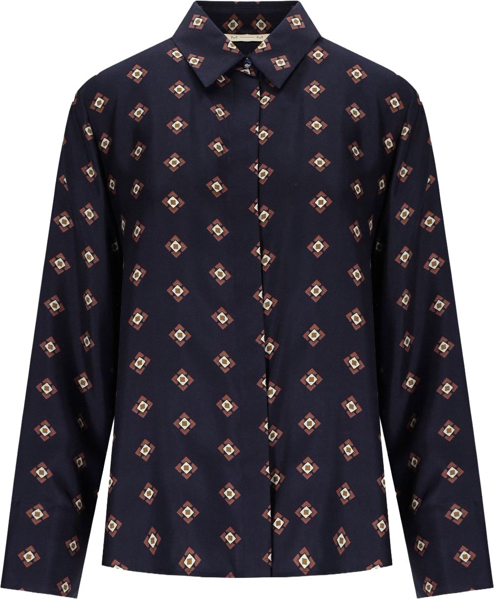 Max Mara MM MAX MARA DISCO PATTERNED SHIRT Blauw