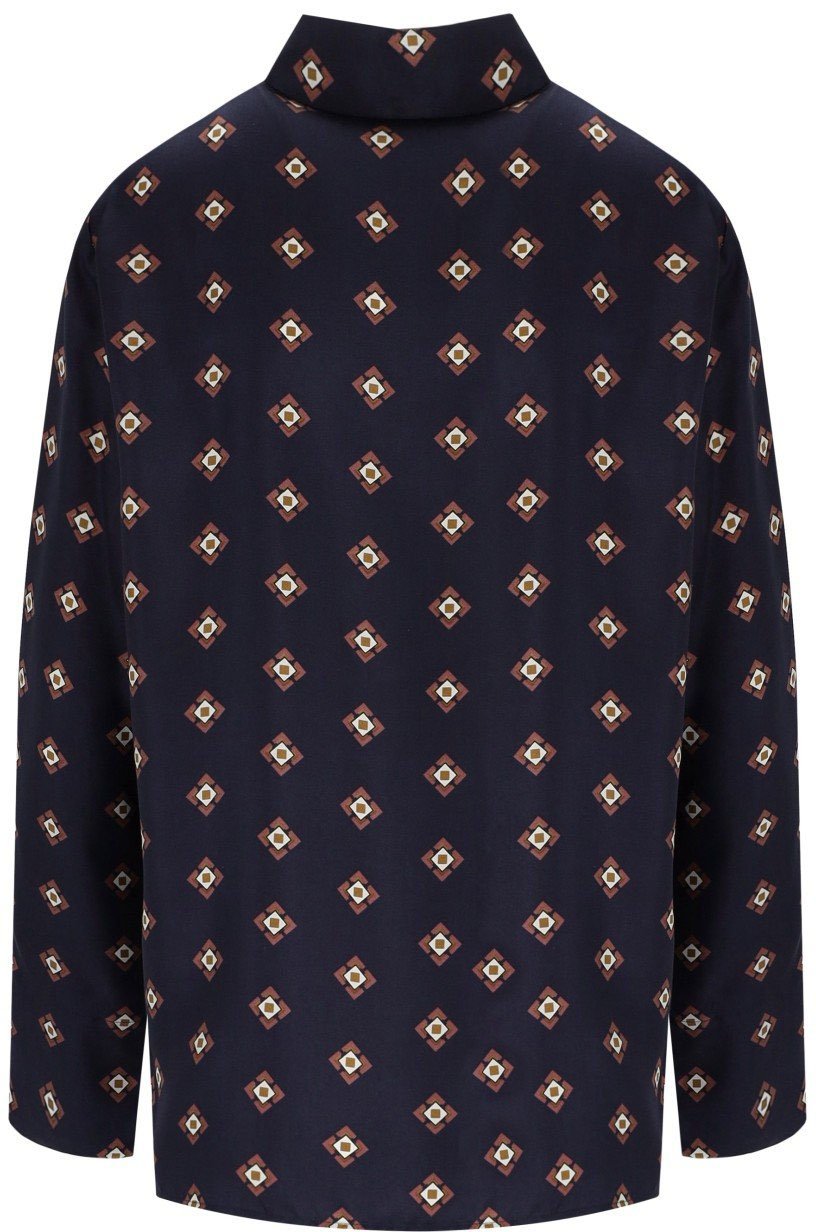 Max Mara MM MAX MARA DISCO PATTERNED SHIRT Blauw
