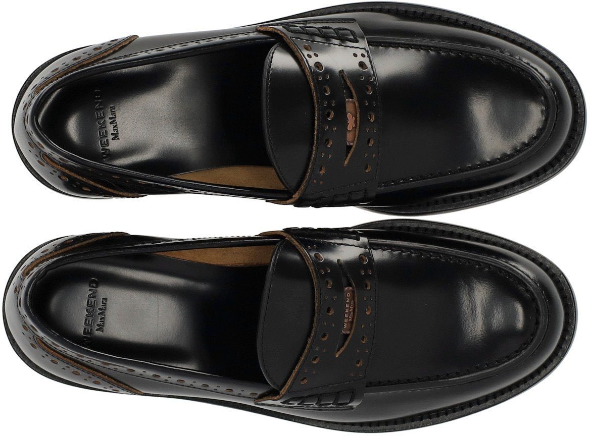 MAX MARA WEEKEND COLOMBA LOAFER Zwart
