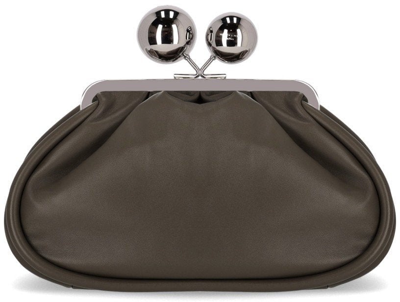 MAX MARA WEEKEND PASTICCINO MILVANEW MEDIUM MUD CLUTCH Bruin
