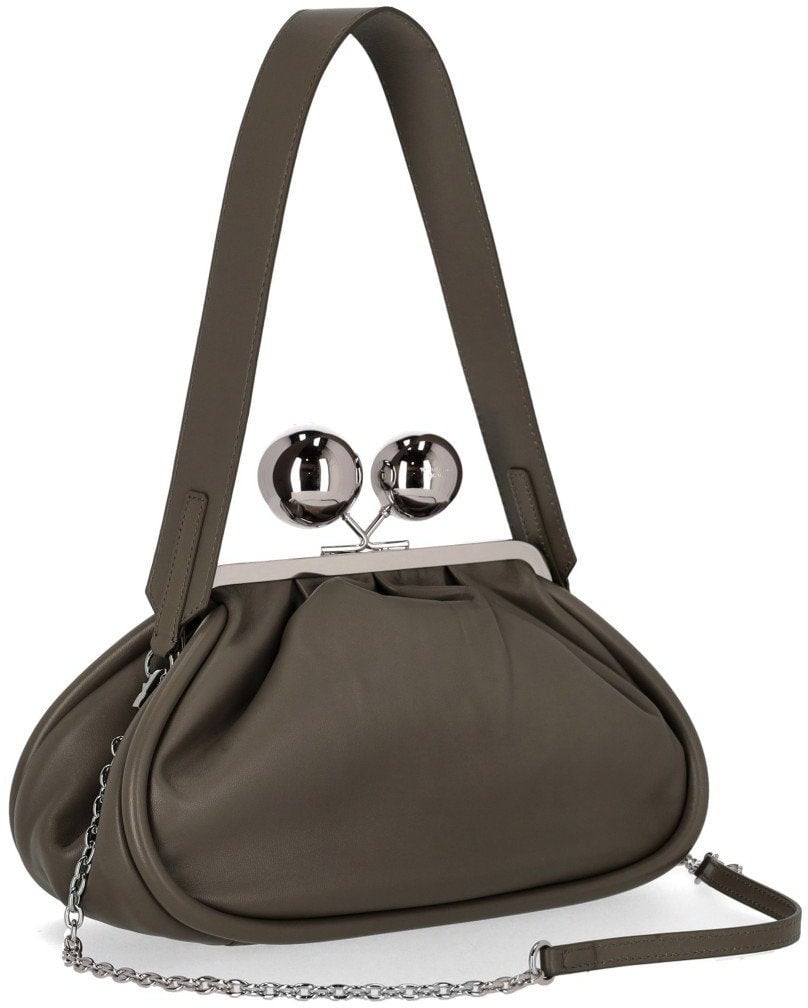 MAX MARA WEEKEND PASTICCINO MILVANEW MEDIUM MUD CLUTCH Bruin