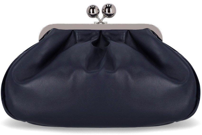 MAX MARA WEEKEND PASTICCINO CUBICO MEDIUM NAVY CLUTCH BAG Blauw