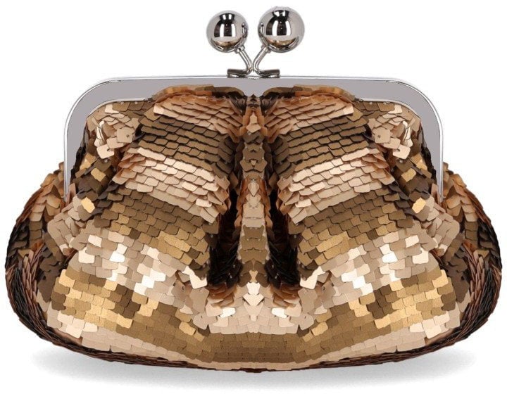 MAX MARA WEEKEND PASTICCINO BARCA SMALL CLUTCH Goud