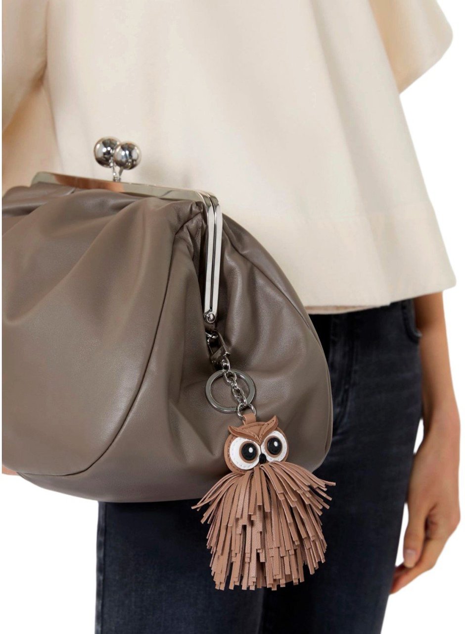 MAX MARA WEEKEND GIGANTE OWL KEYCHAIN Bruin