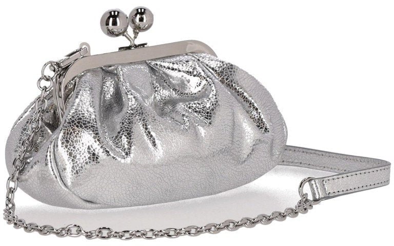 MAX MARA WEEKEND PASTICCINO BRUNO SMALL CLUTCH Zilver