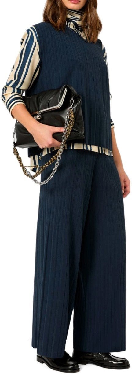 MAX MARA WEEKEND GARZA TROUSERS Blauw