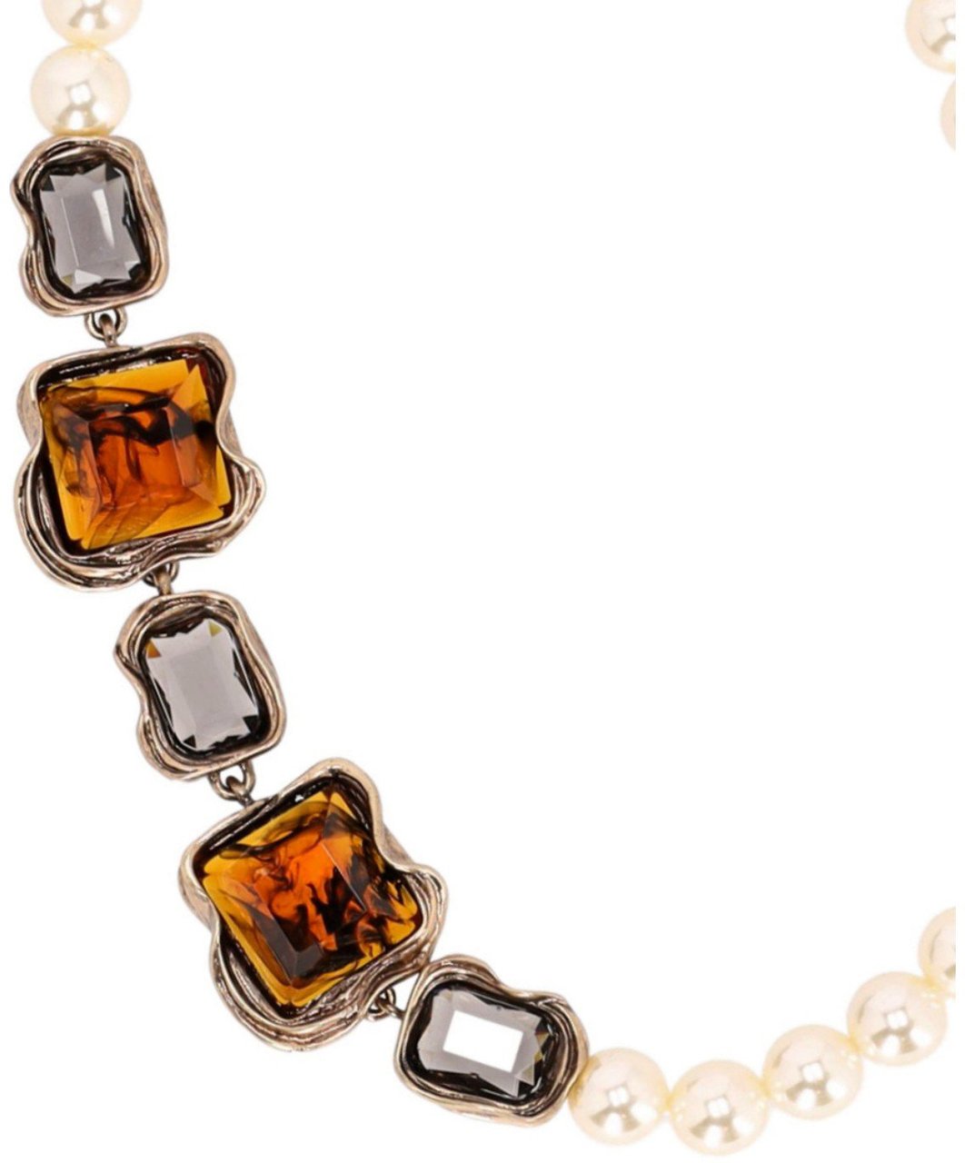 MAX MARA WEEKEND FRESIA PEARLS NECKLACE Wit