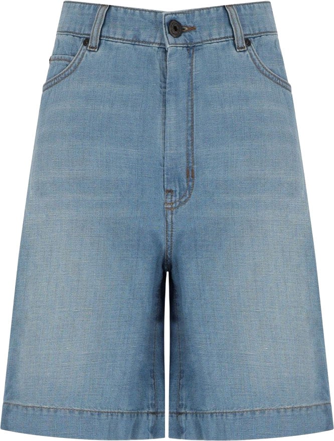 MAX MARA WEEKEND OZONO LIGHT BLUE BERMUDA Lichtblauw