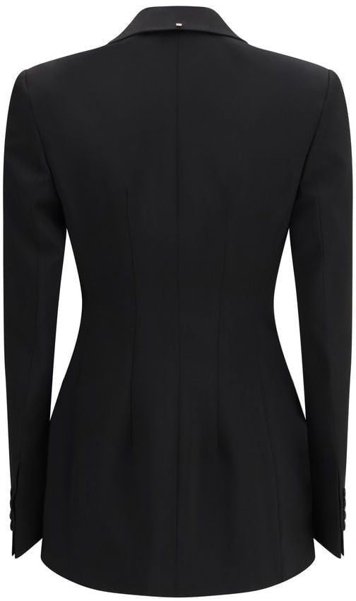 Max Mara Black Wool Blazer Zwart