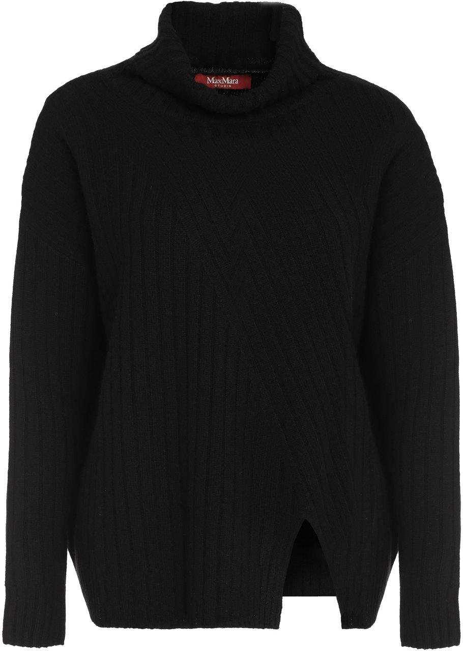 Max Mara Abile wool and cashmere sweater Zwart