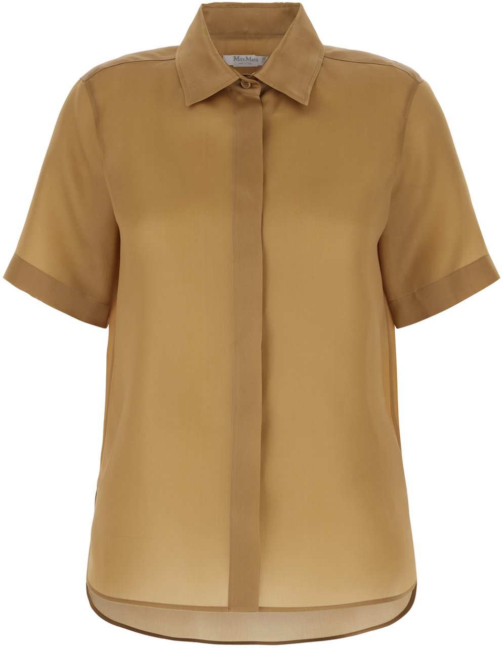 Max Mara Max Mara Camel silk shirt Bruin