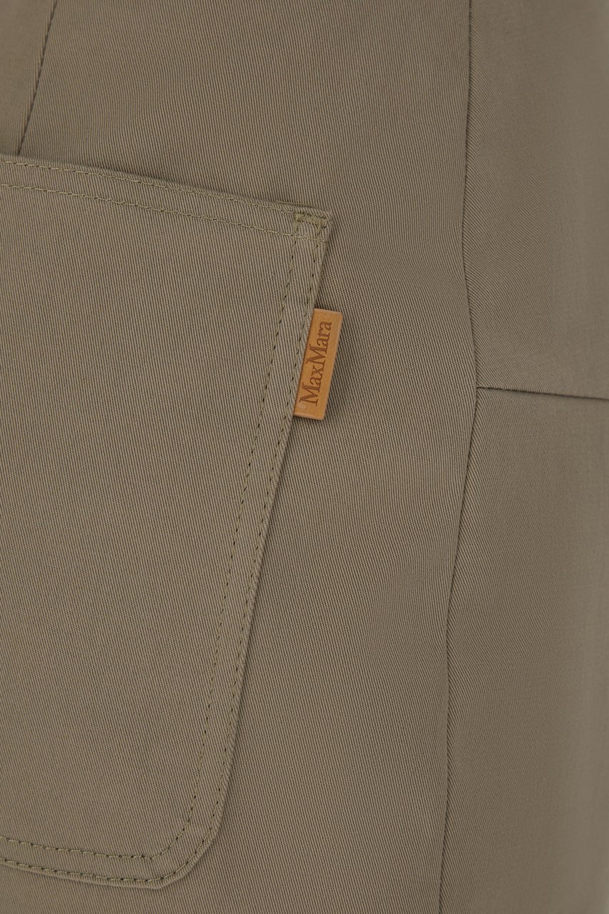 Max Mara Max Mara Dove grey stretch cotton Workwear dress Grijs