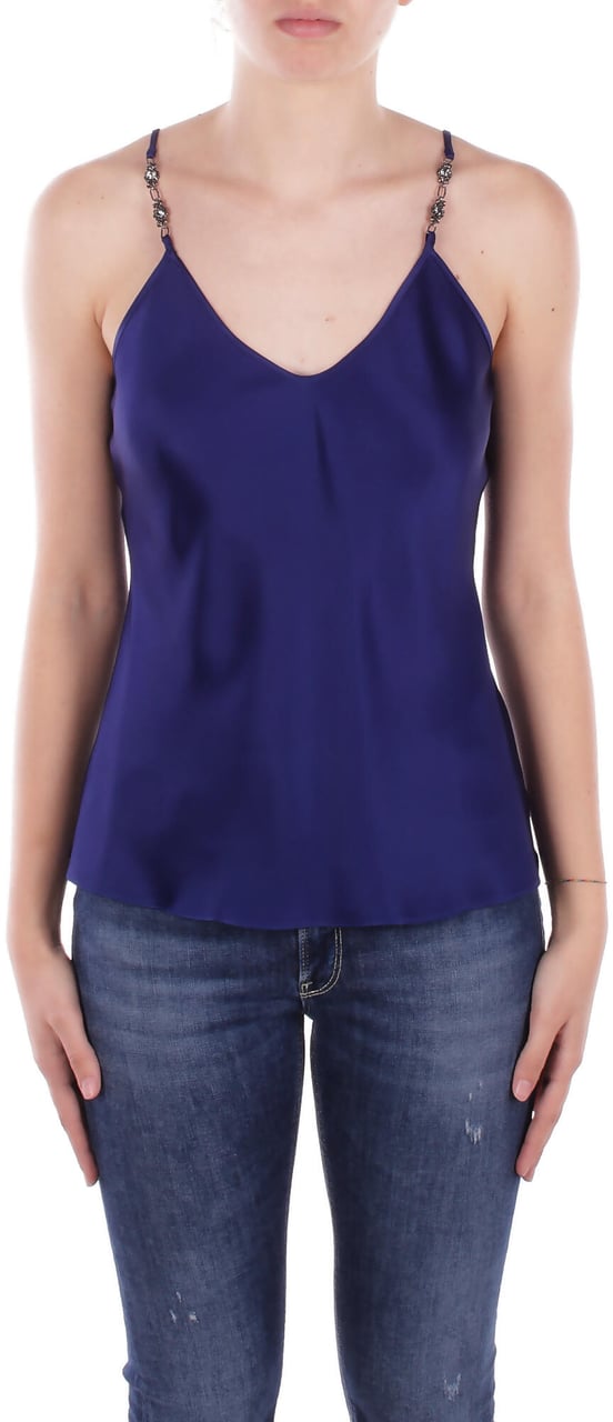 Max Mara Top Blue Blauw