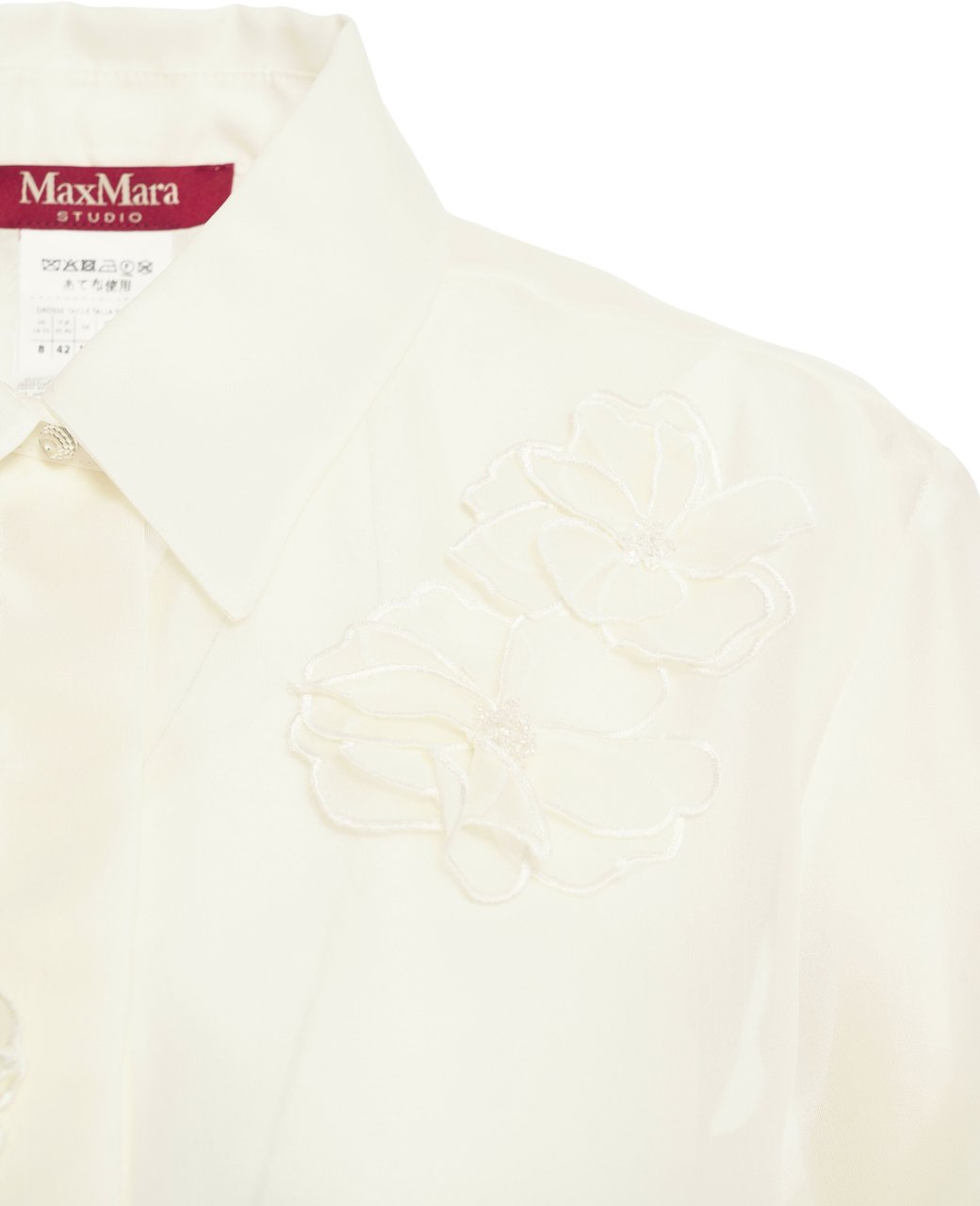 Max Mara Silk blouse Wit