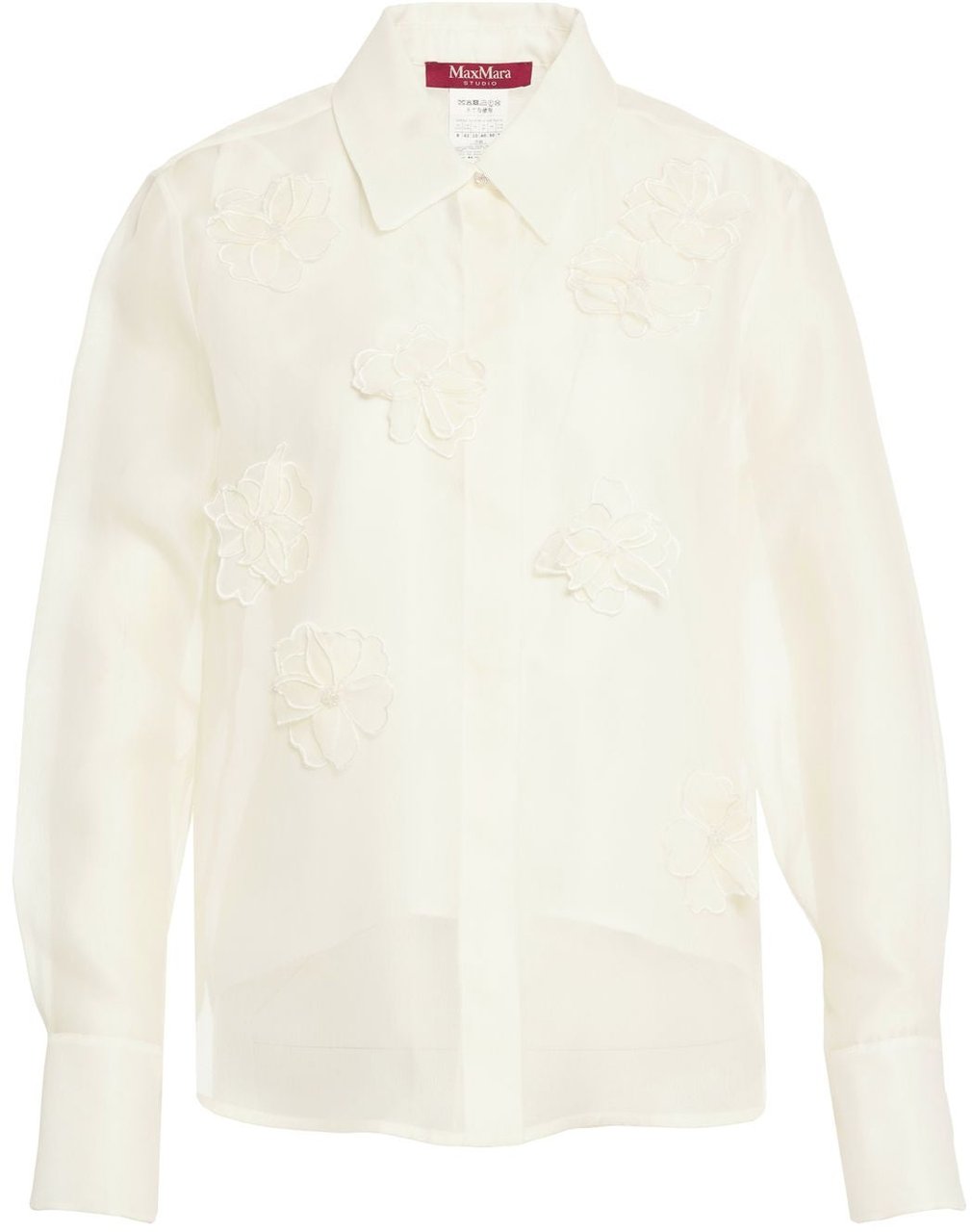 Max Mara Silk blouse Wit