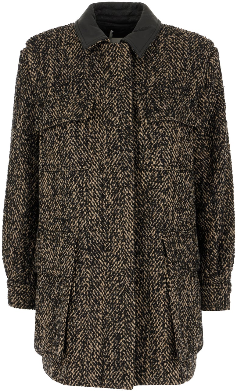 Max Mara Max Mara Embroidered wool blend coat Divers