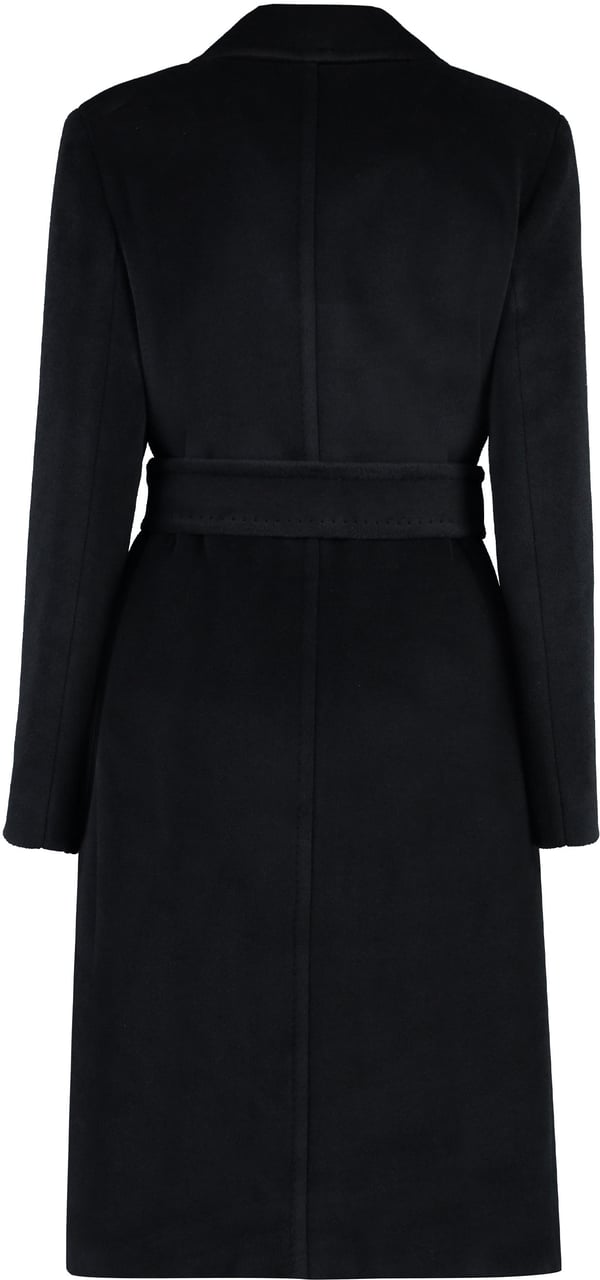 Max Mara Asti virgin wool coat Zwart