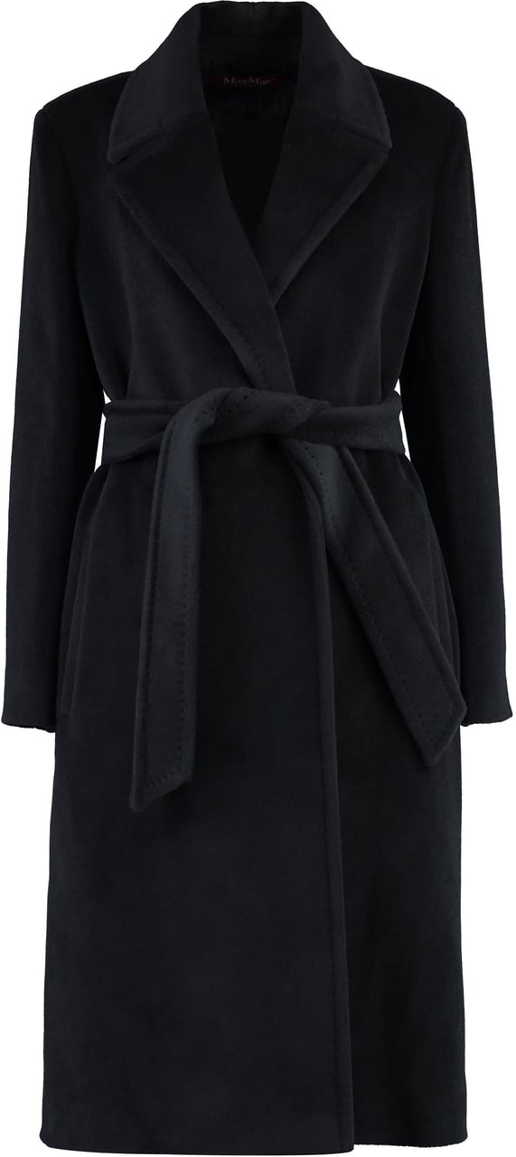 Max Mara Asti virgin wool coat Zwart