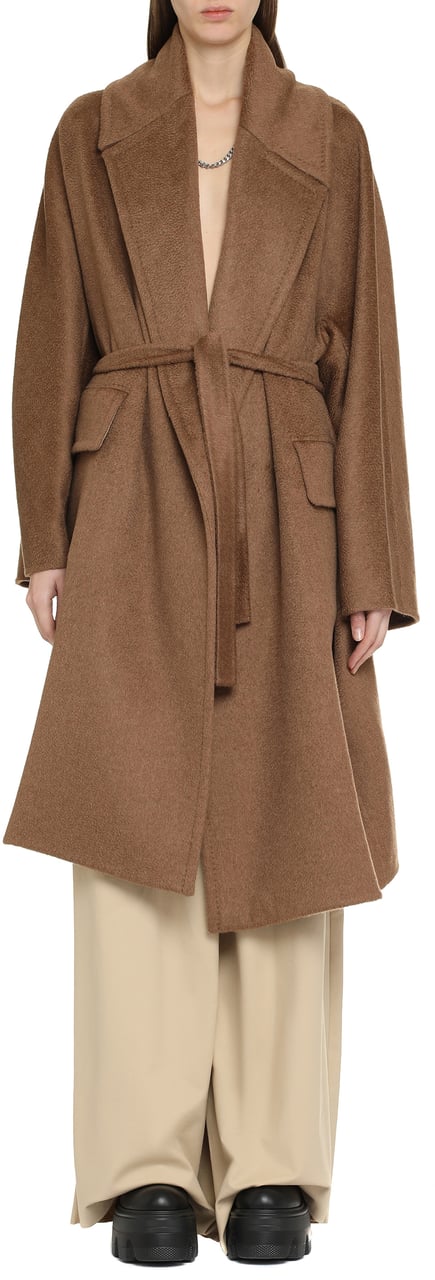 Max Mara Attuale oversize belted coat Bruin