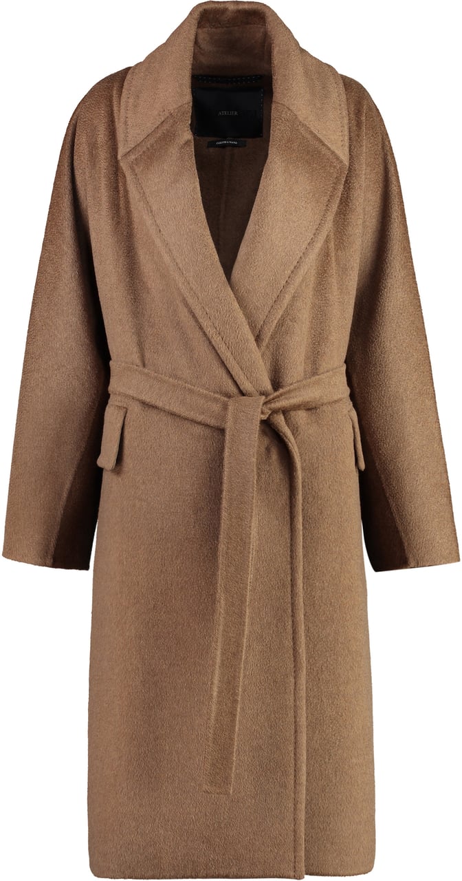 Max Mara Attuale oversize belted coat Bruin