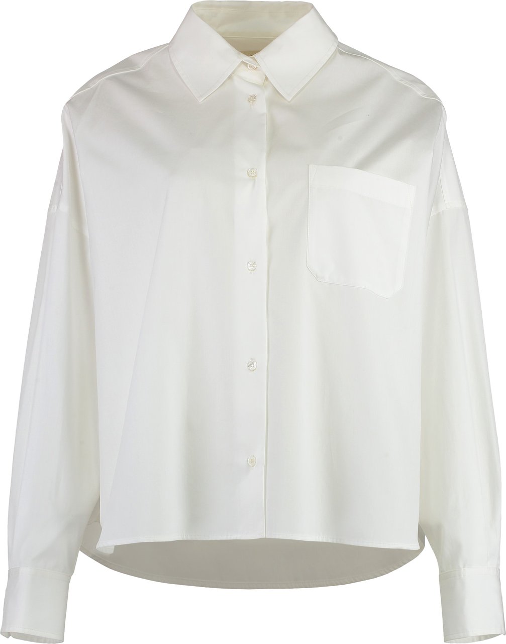 Max Mara Aureo cotton poplin shirt Wit