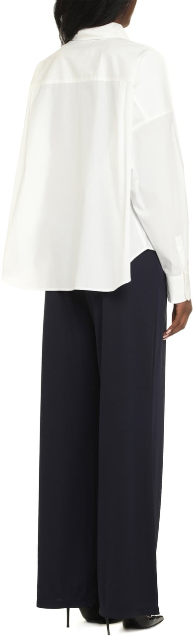 Max Mara Aureo cotton poplin shirt Wit