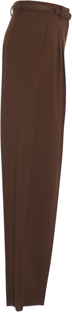 Max Mara Pleated pantd 'Bacio' Bruin