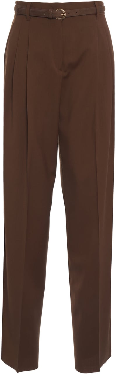 Max Mara Pleated pantd 'Bacio' Bruin