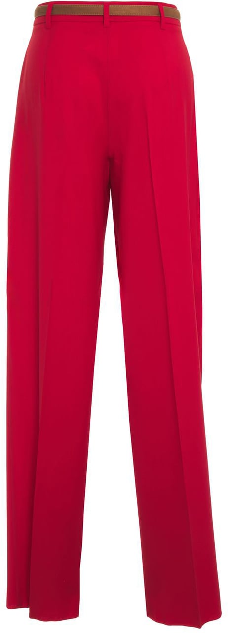 Max Mara Pleated pantd 'Bacio' Rood