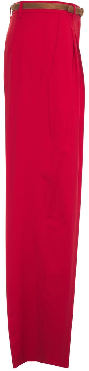 Max Mara Pleated pantd 'Bacio' Rood