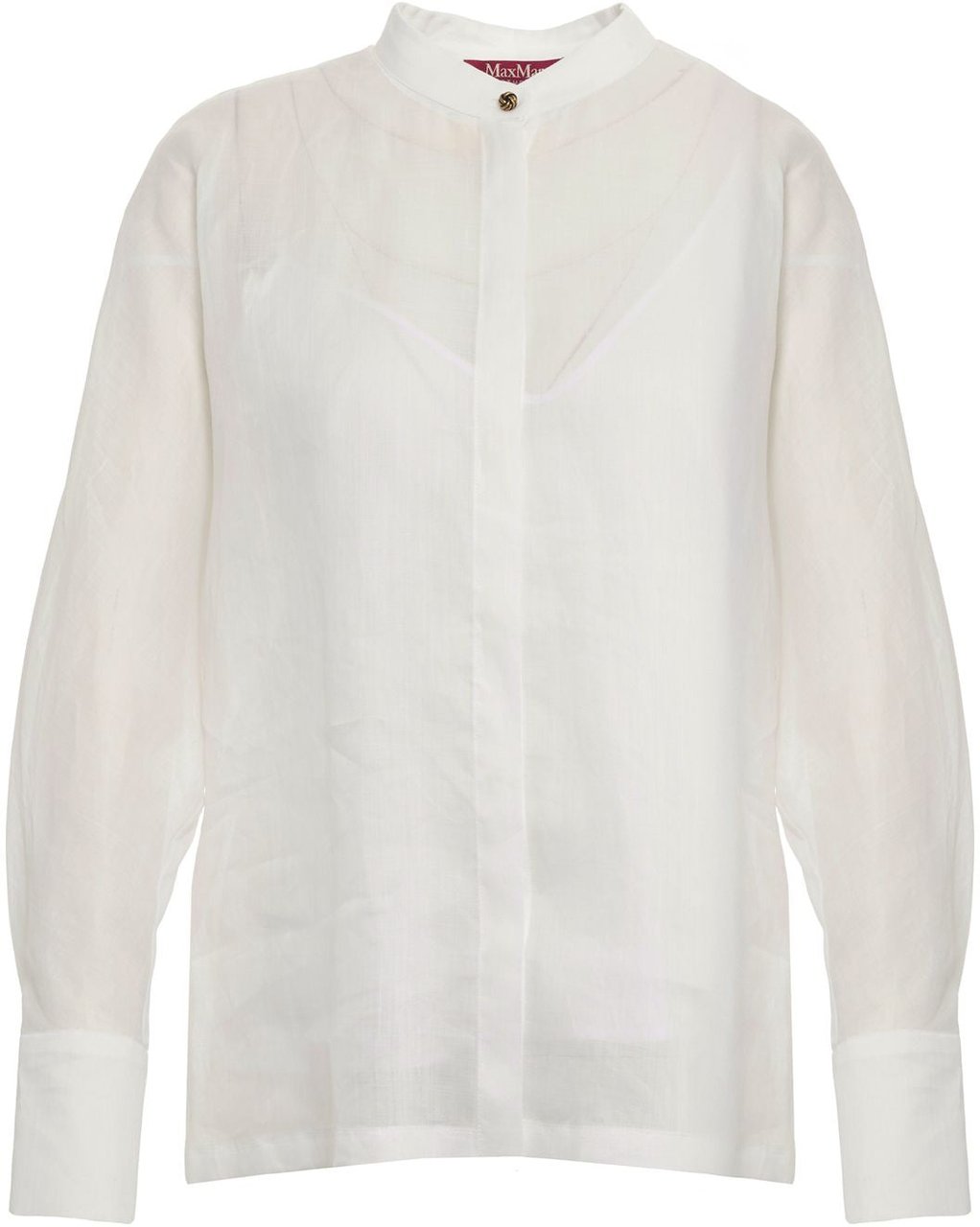 Max Mara Ramie blouse 'Baldi' Wit