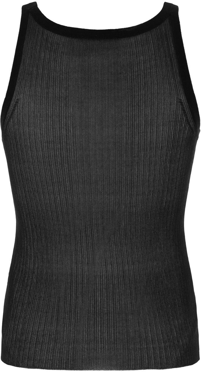 Max Mara Max Mara Black silk Bastia top Zwart
