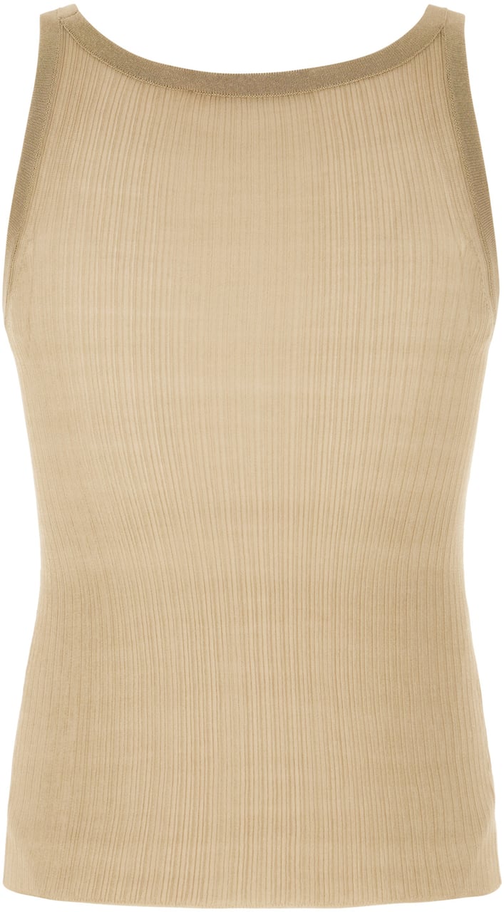 Max Mara Max Mara Beige silk Bastia top Beige