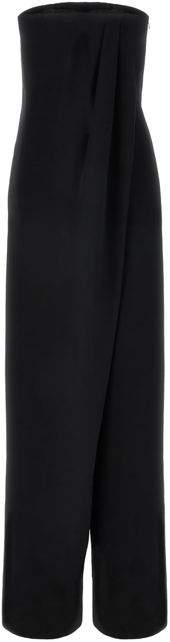 Max Mara Max Mara Pianoforte Black triacetate blend jumpsuit Zwart