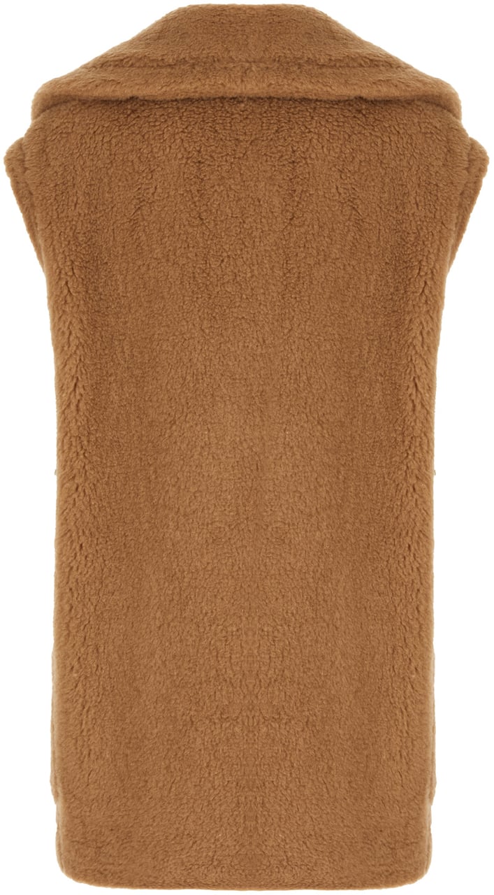 Max Mara Max Mara Caramel camel blend sleeveless coat Beige