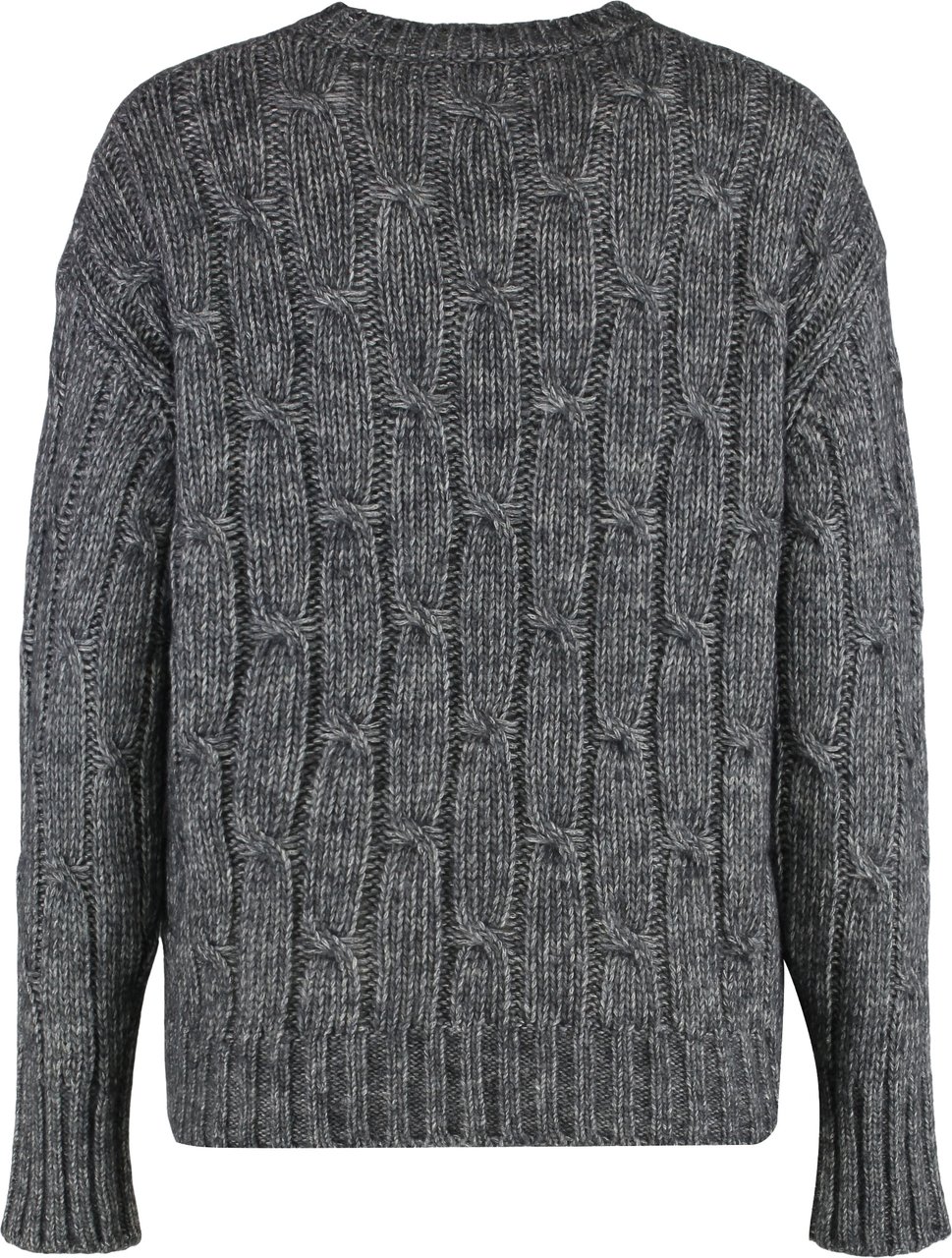 Max Mara Cabaret Cotton blend crew-neck sweater Grijs