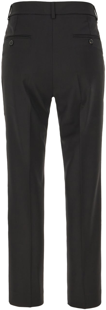 Max Mara Weekend Black wool blend Canon pants Zwart