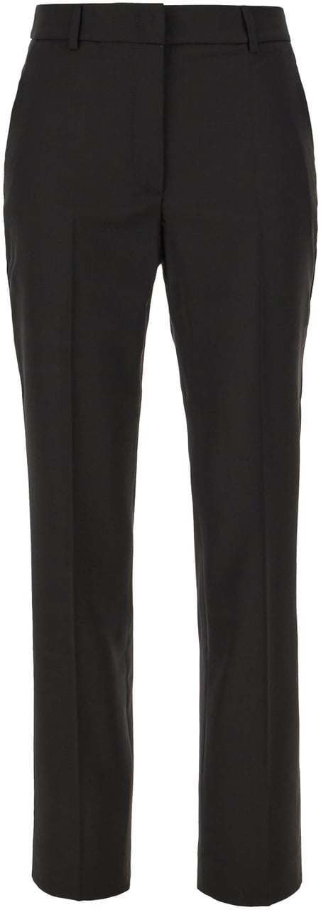 Max Mara Weekend Black wool blend Canon pants Zwart