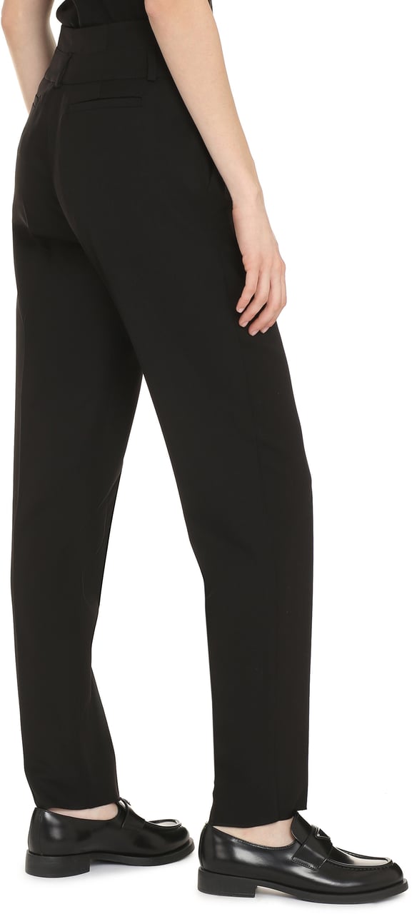 Max Mara Celtico wool tapered-fit trousers Zwart
