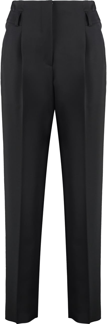Max Mara Celtico wool tapered-fit trousers Zwart