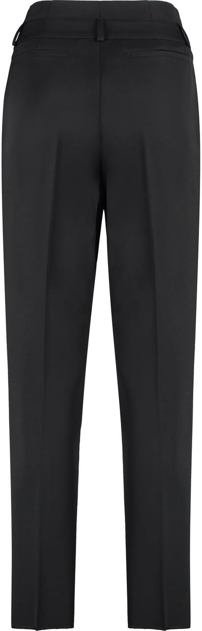 Max Mara Celtico wool tapered-fit trousers Zwart