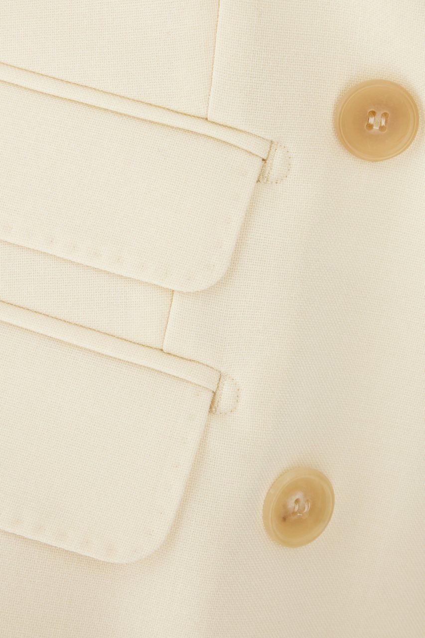 Max Mara Max Mara Pastel yellow wool blend blazer Geel