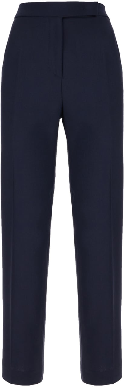 Max Mara Midnight blue wool blend pants Blauw