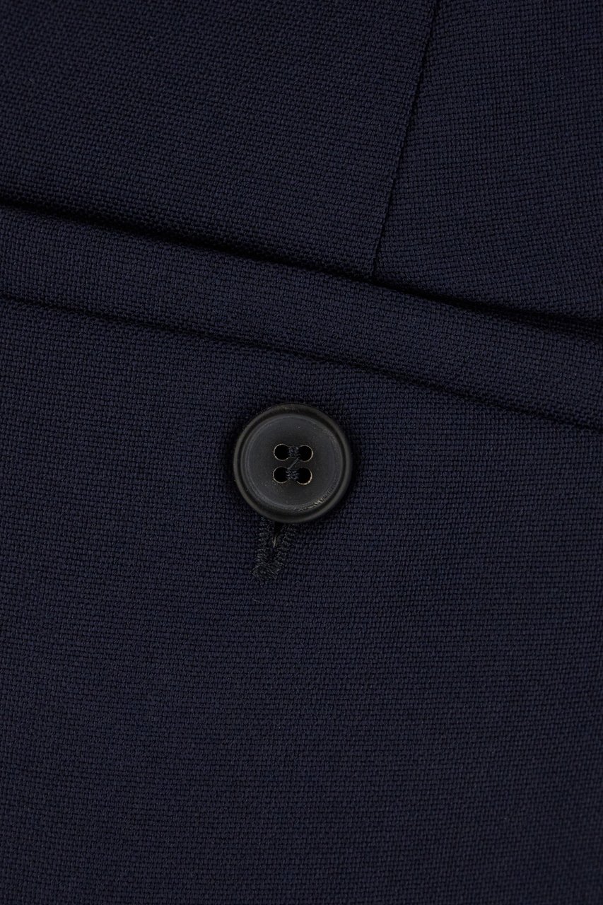 Max Mara Midnight blue wool blend pants Blauw