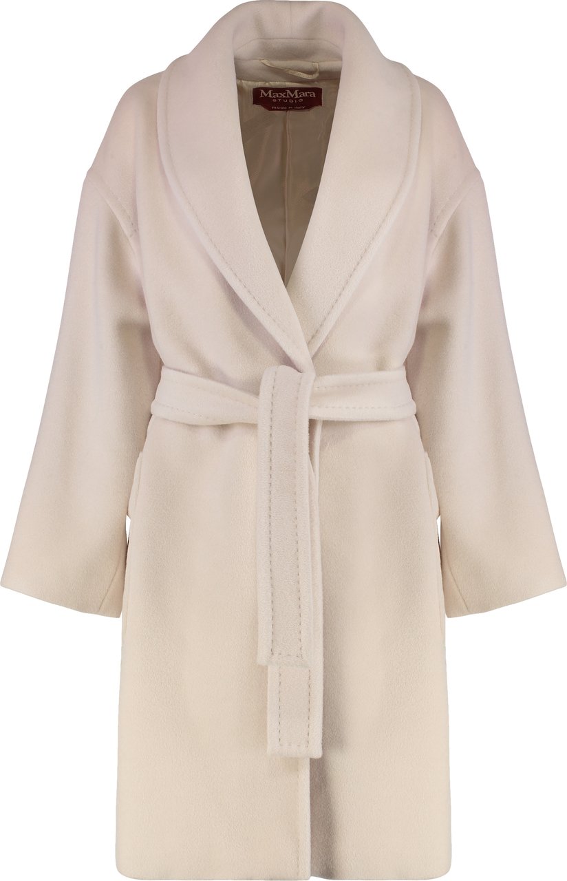 Max Mara Cloruro Wool and alpaca coat Beige