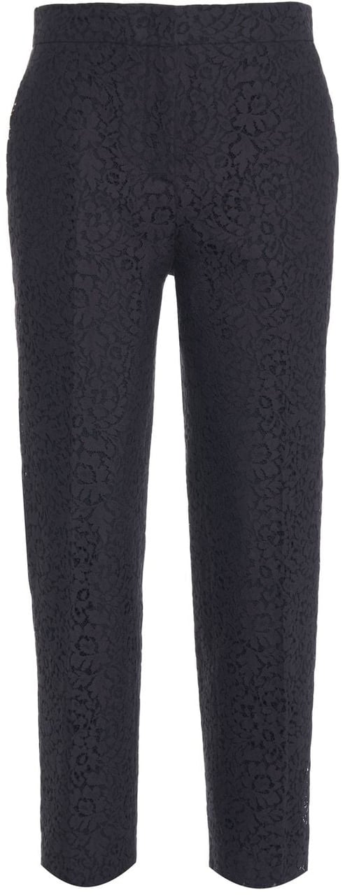 Max Mara Pants with floral embroidery 'Coron' Blauw