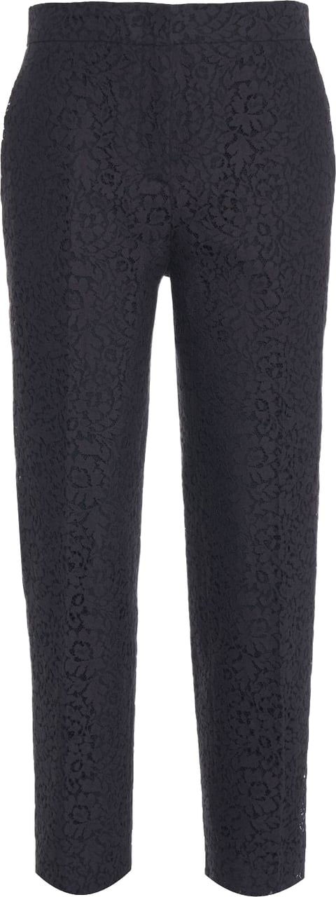 Max Mara Pants with floral embroidery 'Coron' Blauw