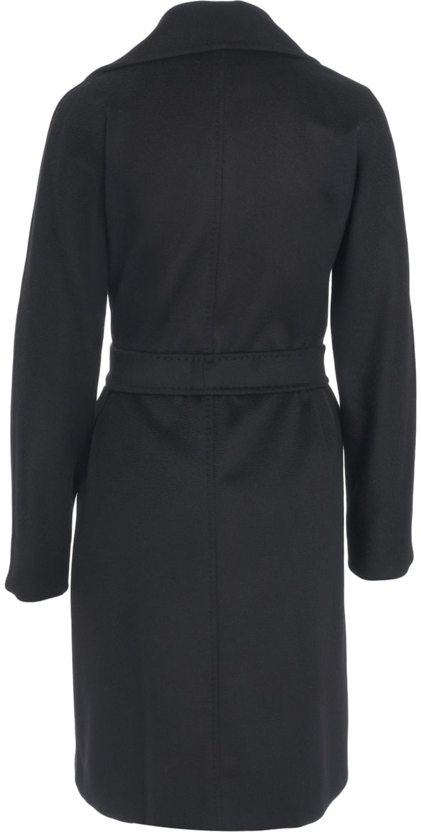 Max Mara Coat with waist belt Zwart