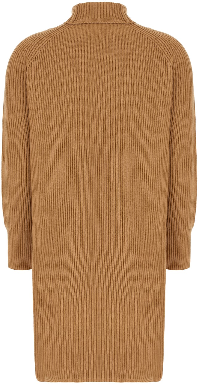 Max Mara Max Mara Studio Biscuit wool blend sweater dress Bruin